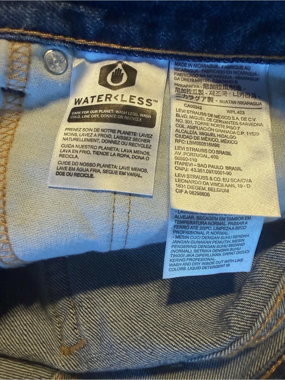 LEVI STRAUSS Men‎ 550 Relaxed Fit 100% Cotton Denim Jeans - 46x39 Dark Blue